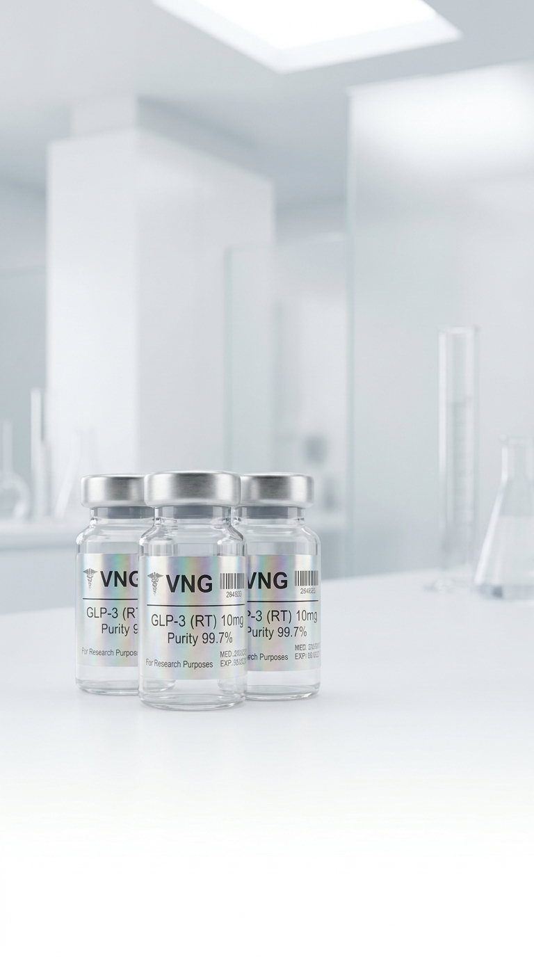 VNG analytical-grade peptide reference materials in a research laboratory